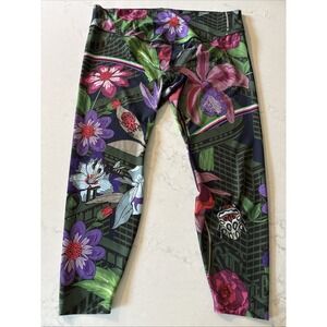 Nike One Women's 3X Tight Fit Mid‎ Rise Icon Clash Floral Training Tights New